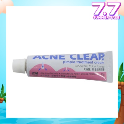 ICM PHARMA Acne Clear Pimple Treatment Cream 15g