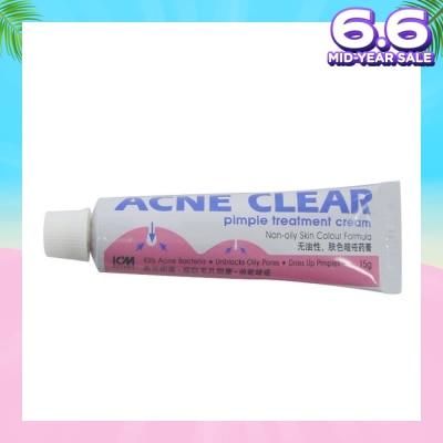 ICM PHARMA Acne Clear Pimple Treatment Cream 15g