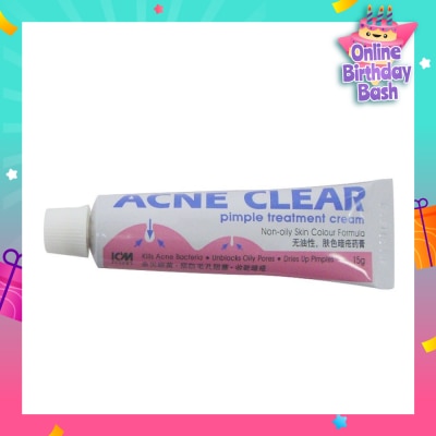 ICM PHARMA Acne Clear Pimple Treatment Cream 15g