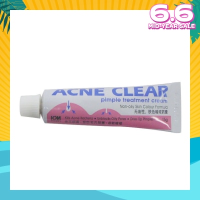 ICM PHARMA Acne Clear Pimple Treatment Cream 15g