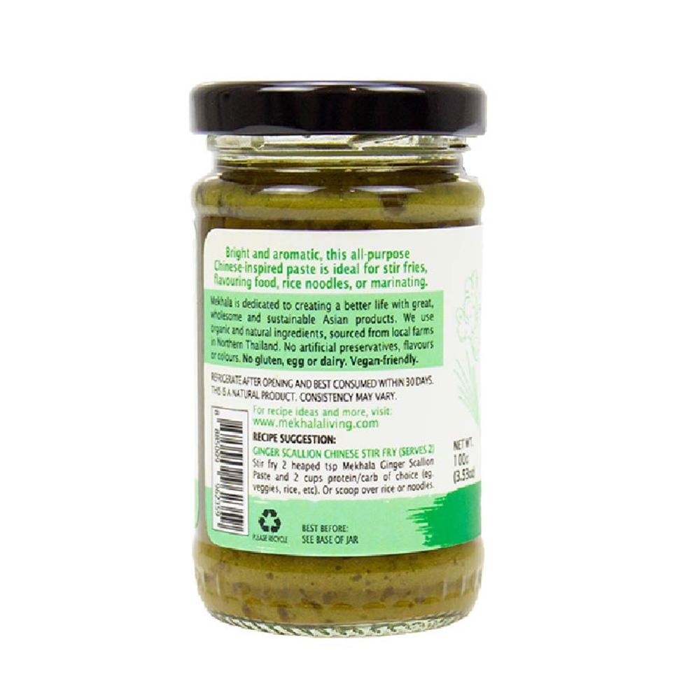 MEKHALA  100% Natural Vegan Gluten Free Organic Ginger Scallion Paste 100g