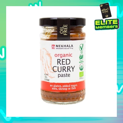 FOOD CULTURE MEKHALA Organic Red Curry Paste Vegan Gluten Free Oil Free 100g