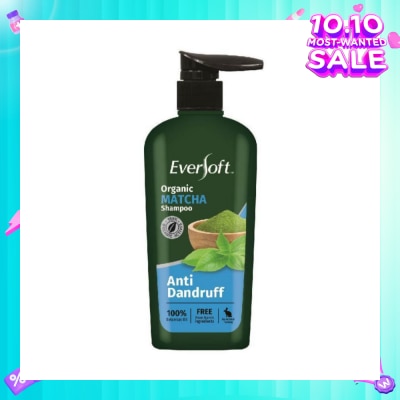EVERSOFT Organic Matcha Anti Dandruff Shampoo 480ml