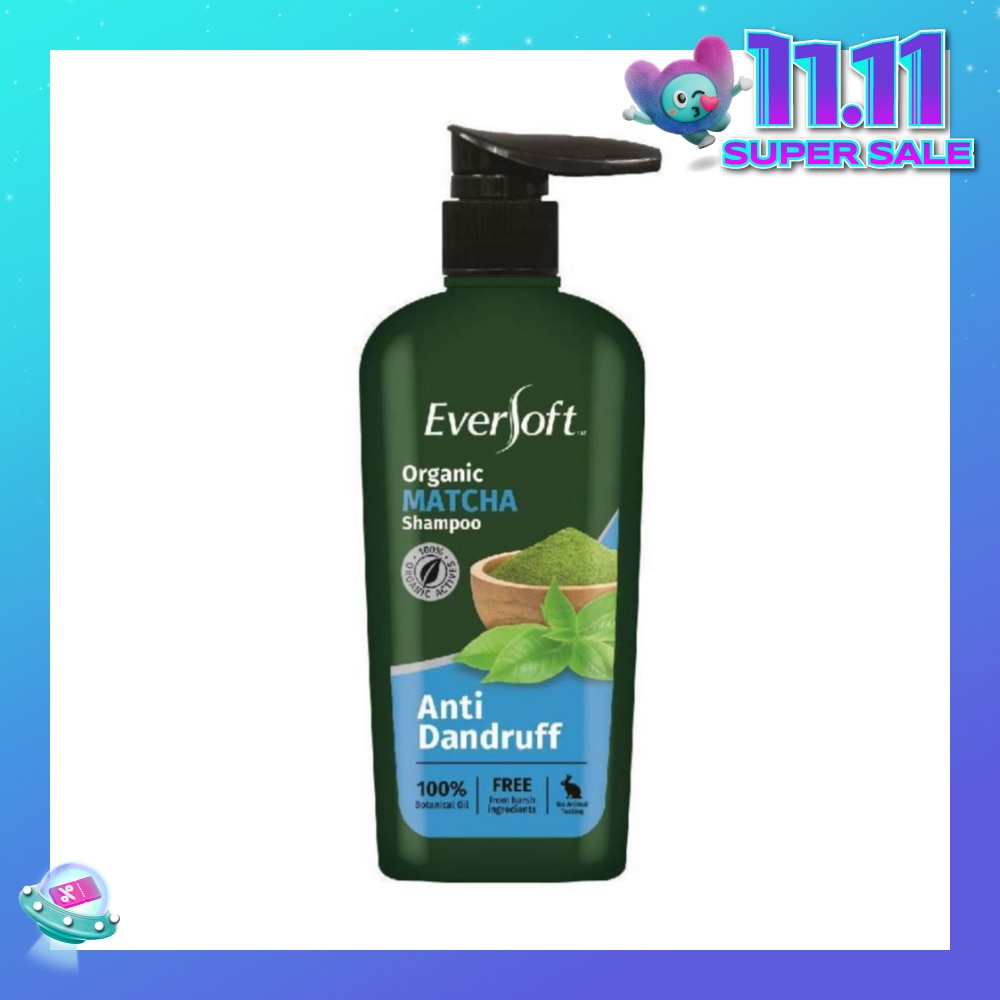 Organic Matcha Anti Dandruff Shampoo 480ml