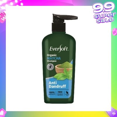 EVERSOFT Organic Matcha Anti Dandruff Shampoo 480ml