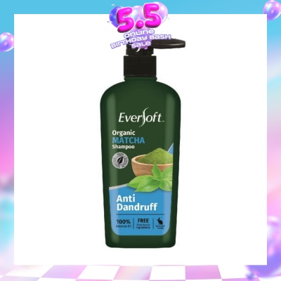 EVERSOFT - Organic Matcha Anti Dandruff Shampoo 480ml