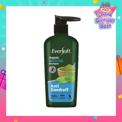 EVERSOFT Organic Matcha Anti Dandruff Shampoo 480ml