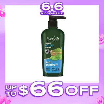 EVERSOFT - Organic Matcha Anti Dandruff Shampoo 480ml