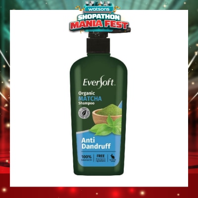 EVERSOFT - Organic Matcha Anti Dandruff Shampoo 480ml