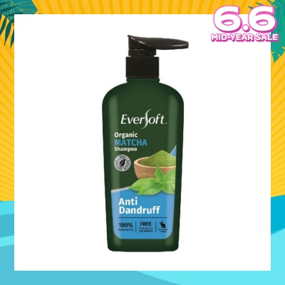 EVERSOFT Organic Matcha Anti Dandruff Shampoo 480ml