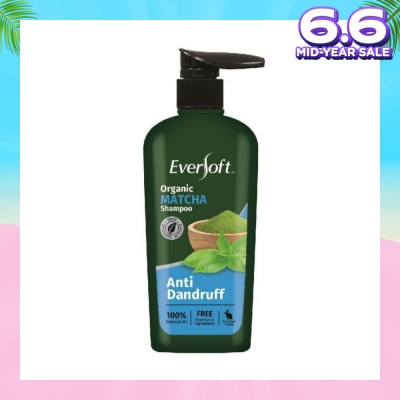 EVERSOFT Organic Matcha Anti Dandruff Shampoo 480ml