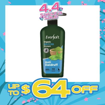 EVERSOFT - Organic Matcha Anti Dandruff Shampoo 480ml