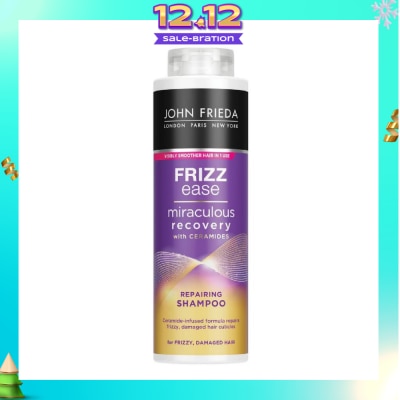JOHN FRIEDA Frizz Ease Miraculous Recovery with Ceramides Repairing Shampoo (For Frizzy Damaged Hair)500ml