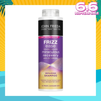 JOHN FRIEDA Frizz Ease Miraculous Recovery with Ceramides Repairing Shampoo (For Frizzy Damaged Hair)500ml
