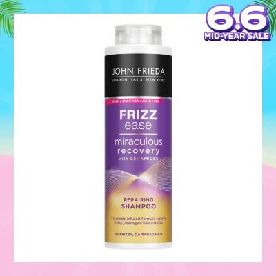 JOHN FRIEDA Frizz Ease Miraculous Recovery with Ceramides Repairing Shampoo (For Frizzy Damaged Hair)500ml