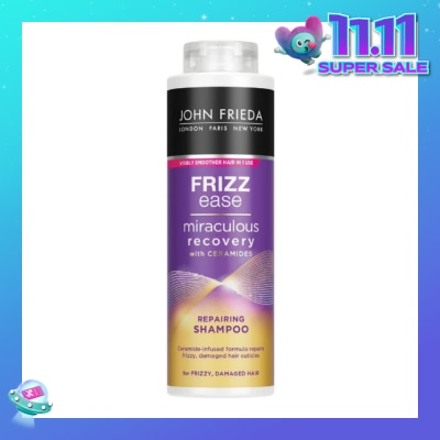 JOHN FRIEDA Frizz Ease Miraculous Recovery with Ceramides Repairing Shampoo (For Frizzy Damaged Hair)500ml