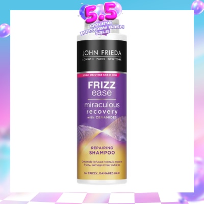 JOHN FRIEDA - Frizz Ease Miraculous Recovery with Ceramides Repairing Shampoo (For Frizzy Damaged Hair)500ml