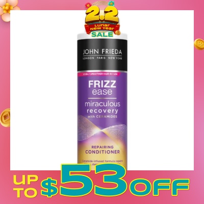 JOHN FRIEDA Frizz Ease Miraculous Recovery with Ceramides Repairing Conditioner (For Frizzy Damaged Hair) 500ml