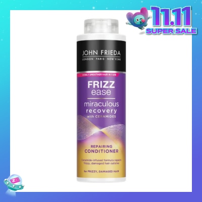 JOHN FRIEDA Frizz Ease Miraculous Recovery with Ceramides Repairing Conditioner (For Frizzy Damaged Hair) 500ml