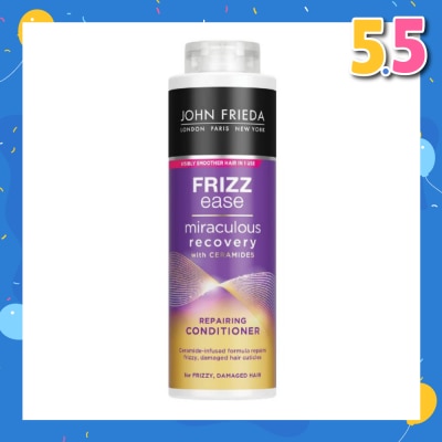 JOHN FRIEDA Frizz Ease Miraculous Recovery with Ceramides Repairing Conditioner (For Frizzy Damaged Hair) 500ml