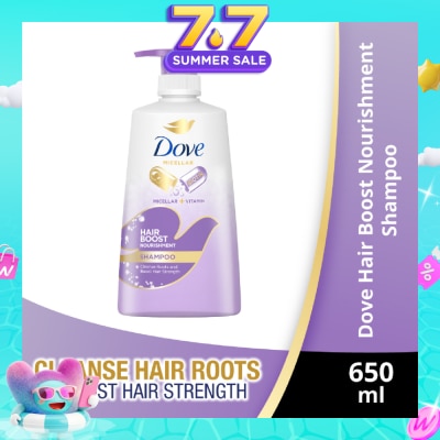 DOVE - Hair Boost Nourishment Micellar Shampoo 650ml (For Oily Roots, Weak Hair)