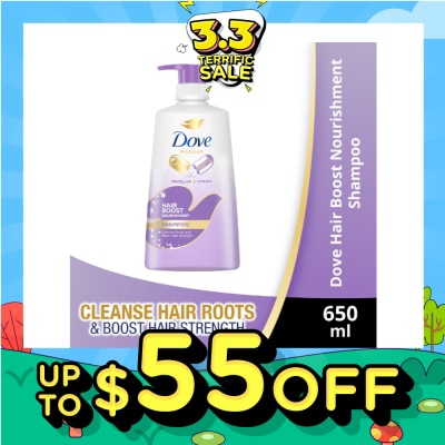 DOVE Dove Hair Boost Nourishment Micellar Shampoo 650ml (For Oily Roots, Weak Hair)