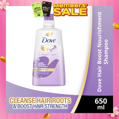DOVE Dove Hair Boost Nourishment Micellar Shampoo 650ml (For Oily Roots, Weak Hair)