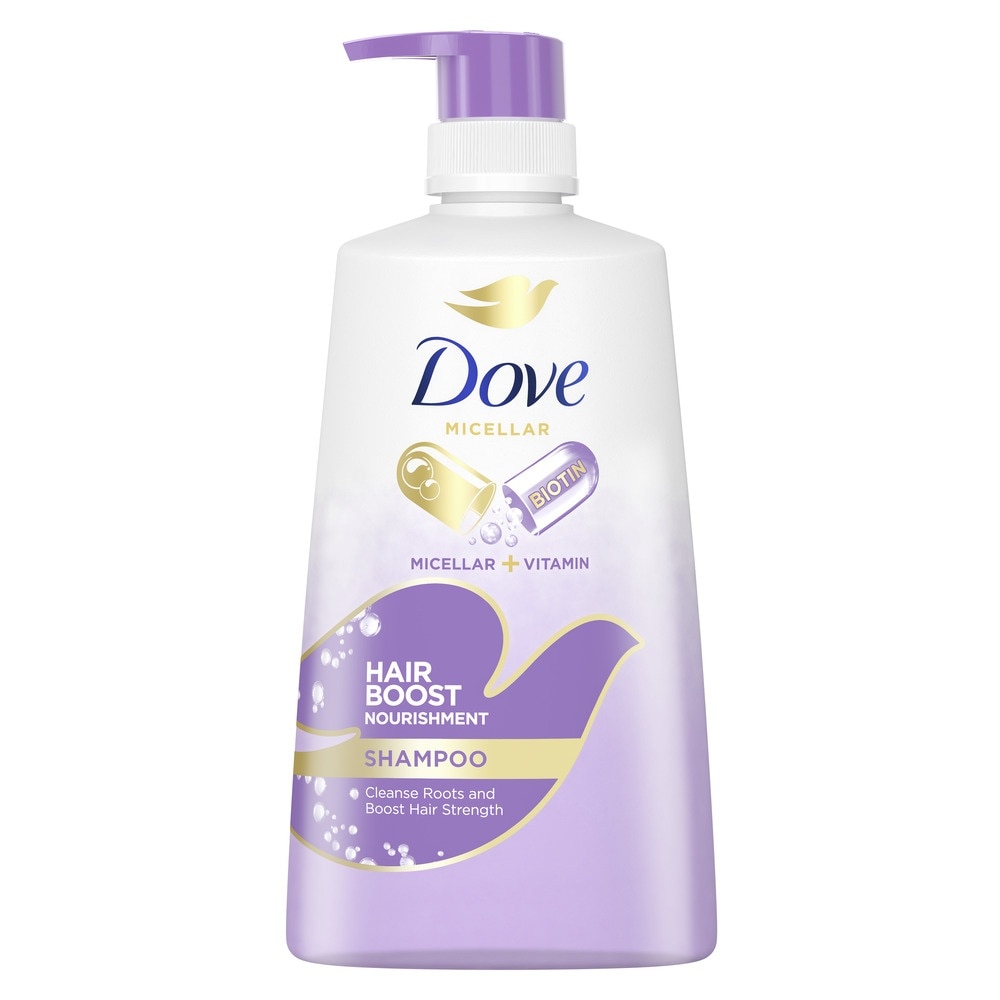 Dove Hair Boost Nourishment Micellar Shampoo 680ml (For Oily Roots, Weak Hair)