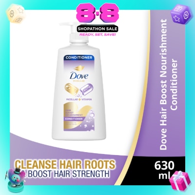 DOVE - Hair Boost Nourishment Conditioner 630ml (For Oily Roots, Weak Hair)