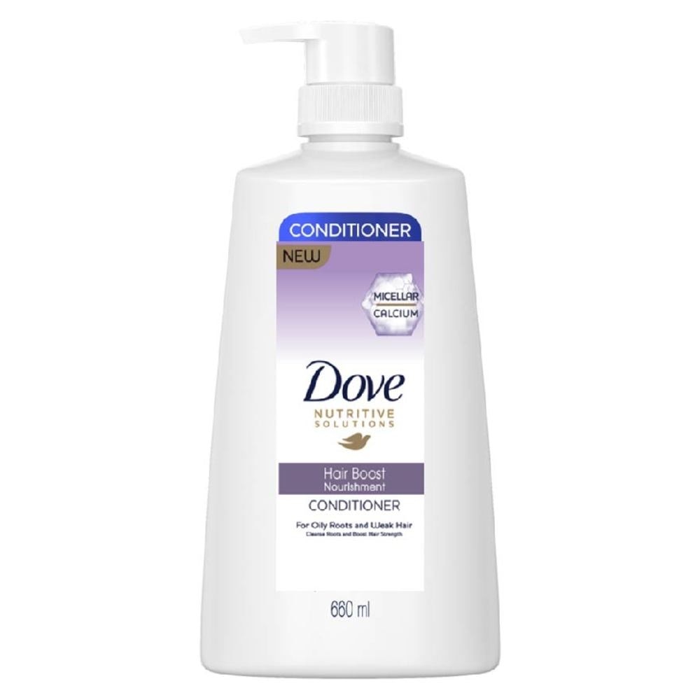 Dove Hair Boost Nourishment Conditioner 660ml (For Oily Roots, Weak Hair)