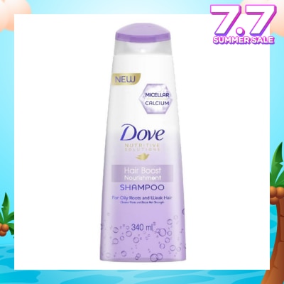 DOVE Dove Hair Boost Nourishment Micellar Shampoo 340ml (For Oily Roots, Weak Hair)