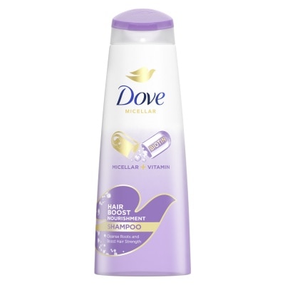 DOVE - Dove Hair Boost Nourishment Micellar Shampoo 340ml (For Oily Roots, Weak Hair)