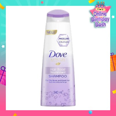 DOVE Dove Hair Boost Nourishment Micellar Shampoo 340ml (For Oily Roots, Weak Hair)