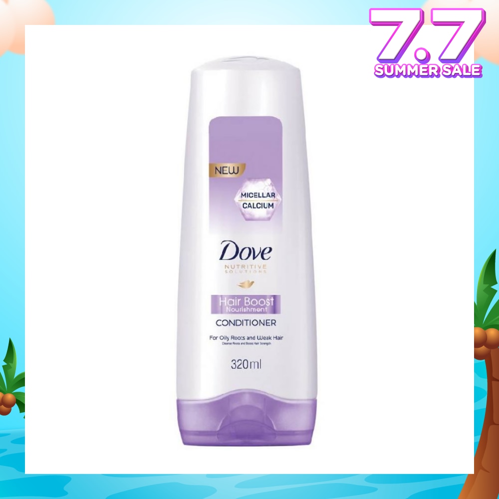 Dove Hair Boost Nourishment Conditioner 320ml (For Oily Roots, Weak Hair)