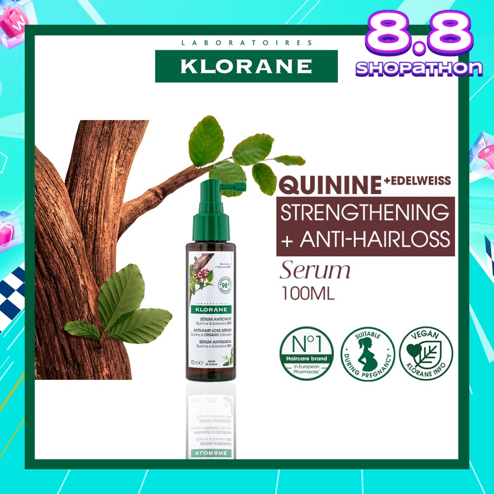 Anti-Hair Loss Quinine & Organic Edelweiss Serum (For All Types Of Hair Loss, Suitable During Pregnancy & Breastfeeding) 100ml
