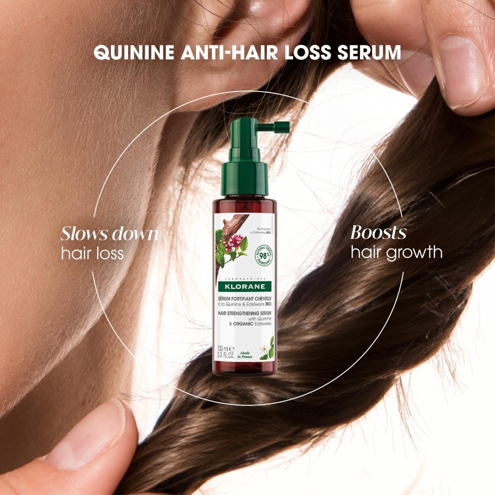 Anti-Hair Loss Quinine & Organic Edelweiss Serum (For All Types Of Hair Loss, Suitable During Pregnancy & Breastfeeding) 100ml