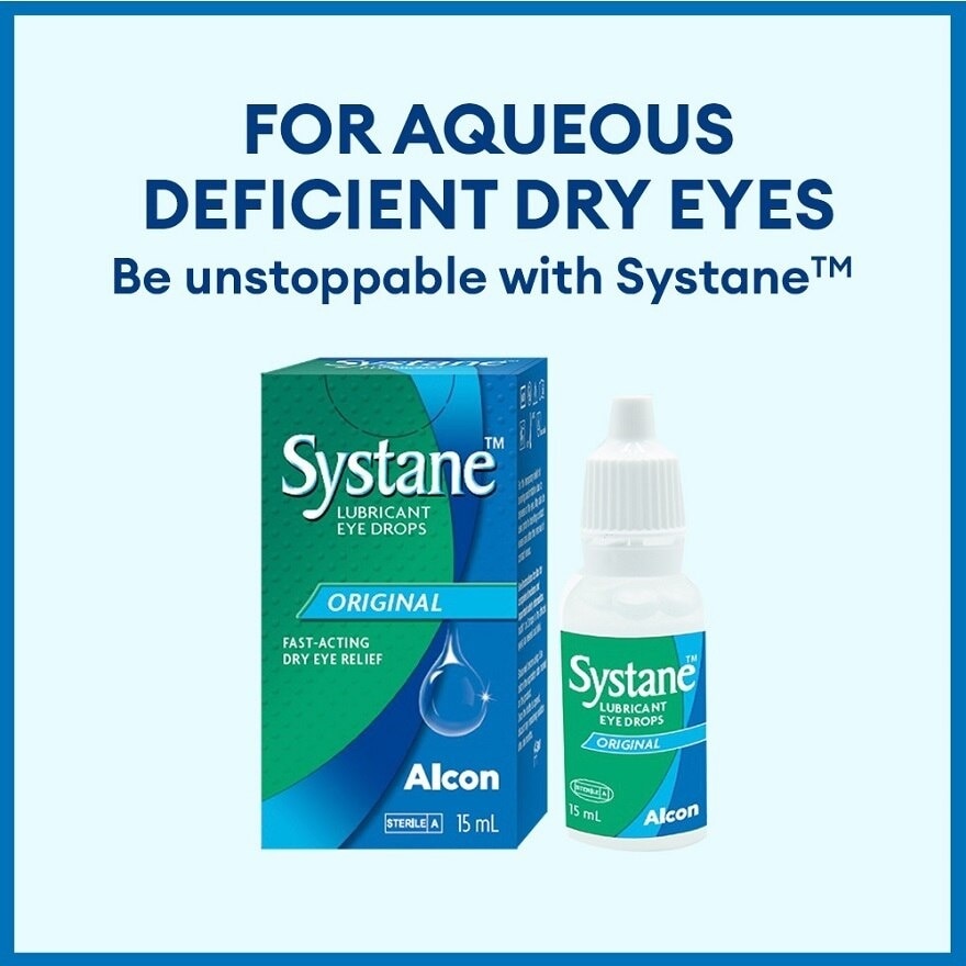 Systane Lubricant Eye Drops (Long Lasting Soothing Comfort for Dry Eyes) 15ml