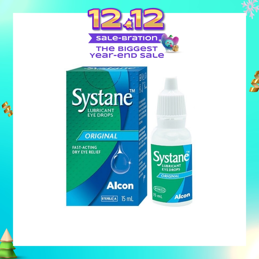 Systane Lubricant Eye Drops (Long Lasting Soothing Comfort for Dry Eyes) 15ml