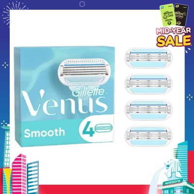 GILLETTE VENUS Smooth Blade Refill (Designed to Avoid Rust) 4s