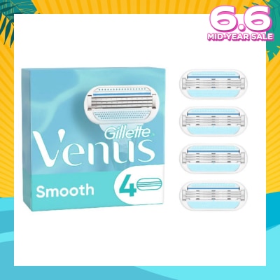 GILLETTE VENUS Smooth Blade Refill (Designed to Avoid Rust) 4s