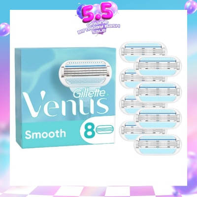 GILLETTE VENUS - Smooth Blade Refill Blades Value Packset (Designed to Avoid Rust) 8s