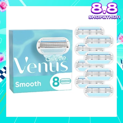 GILLETTE VENUS Smooth Blade Refill Blades Value Packset (Designed to Avoid Rust) 8s