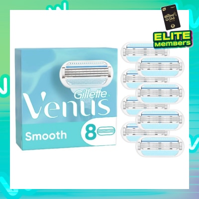 GILLETTE VENUS Smooth Blade Refill Blades Value Packset (Designed to Avoid Rust) 8s