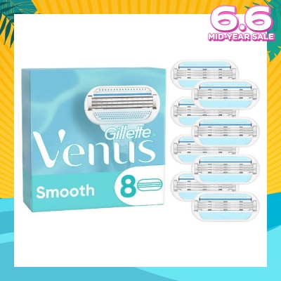 GILLETTE VENUS Smooth Blade Refill Blades Value Packset (Designed to Avoid Rust) 8s