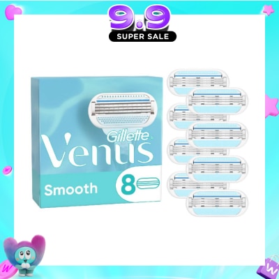 GILLETTE VENUS - Smooth Blade Refill Blades Value Packset (Designed to Avoid Rust) 8s image