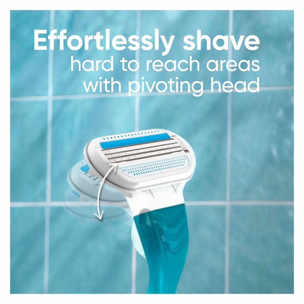 Smooth Women's Razor Packset consists Handle 1s + Refill 2s (Designed to Avoid Rust)