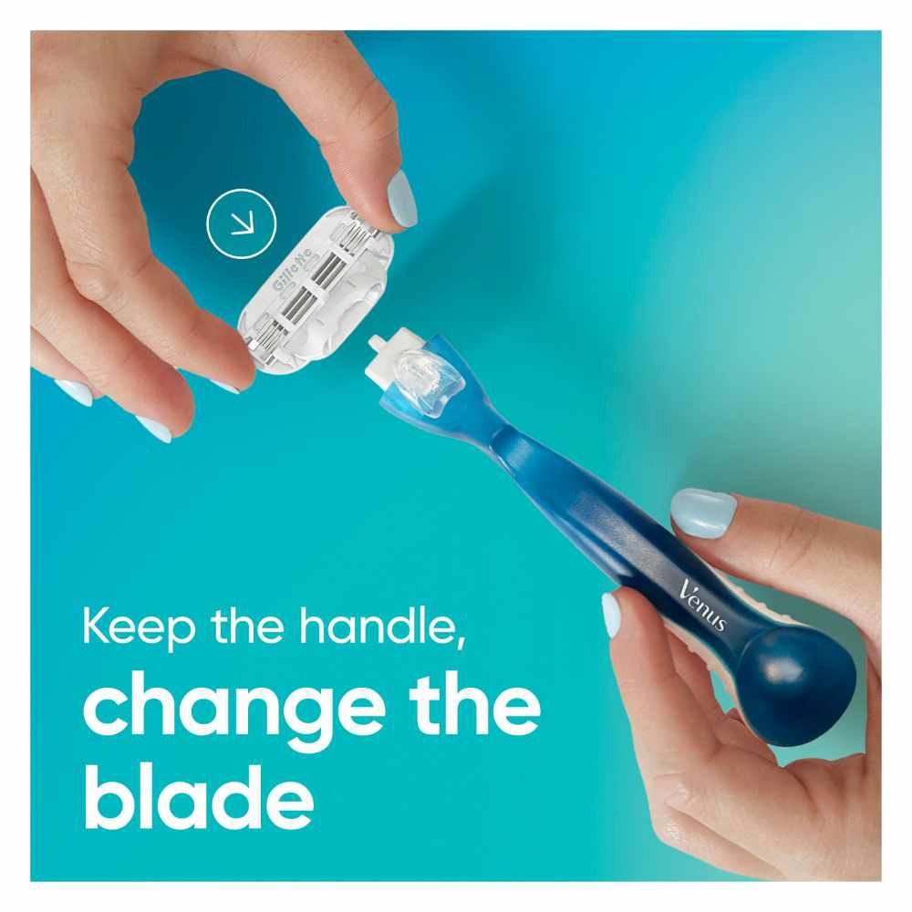 Smooth Women's Razor Packset consists Handle 1s + Refill 2s (Designed to Avoid Rust)