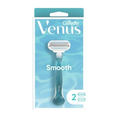 GILLETTE VENUS Smooth Women's Razor Packset consists Handle 1s + Refill 2s (Designed to Avoid Rust)