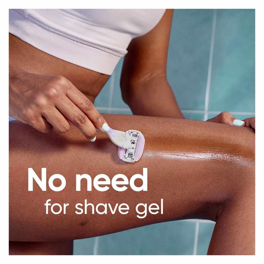 Comfortglide White Tea Women's Razor The Blanc Packset consists Handle 1s + Refill 2s (Designed to Avoid Rust)