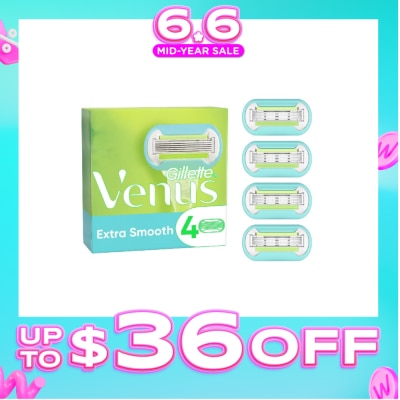 GILLETTE VENUS - Extra Smooth Blade Refill (Designed to Avoid Rust) 4s